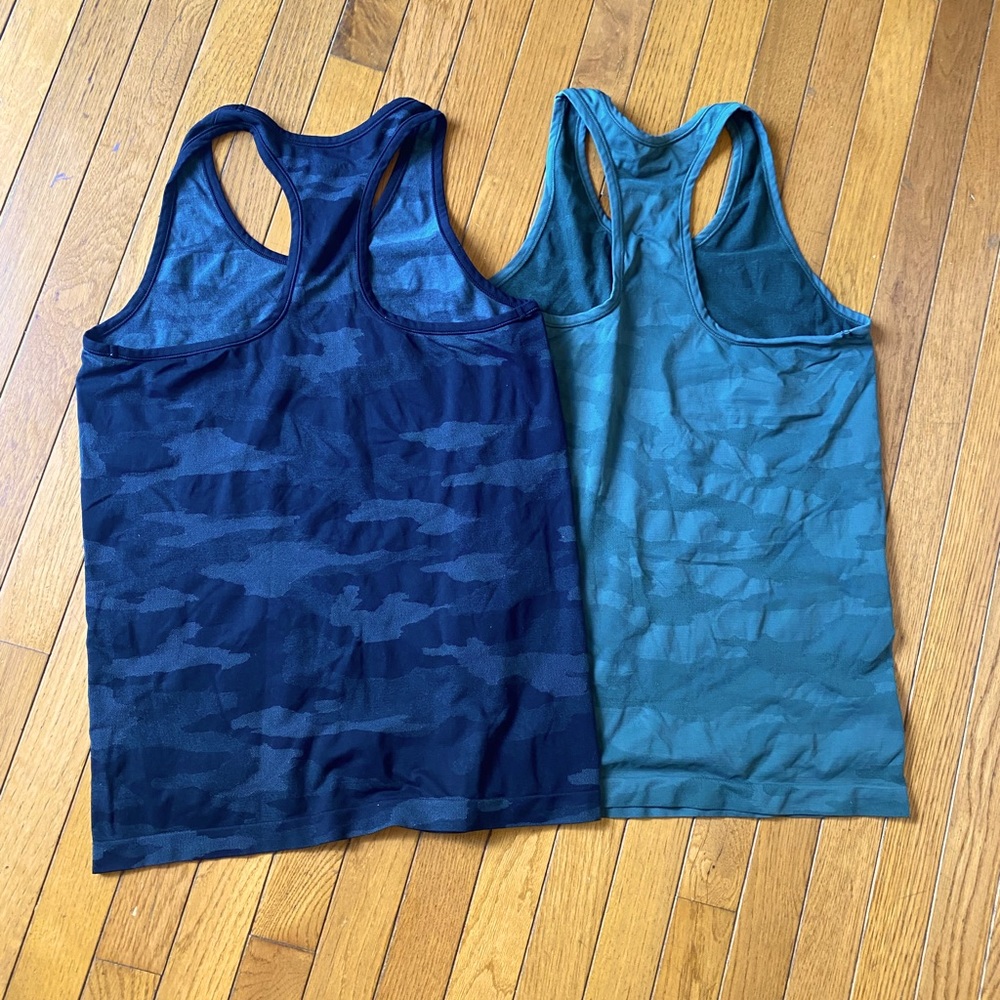 Athleta athletic tank tops camo- 2 pack large